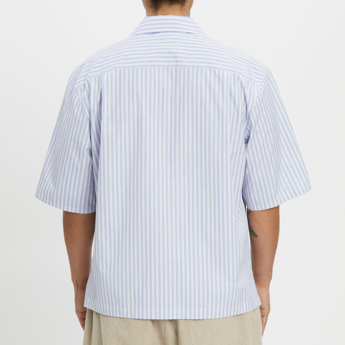 Aloha Shirt - Light Blue & Burgundy Striped Cotton s.k. manor hill Aloha Shirt - Light Blue & Burgundy Striped Cotton s.k. manor hill