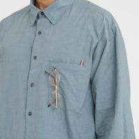 Scribe Shirt - Slate Blue Organic Cotton Ripstop