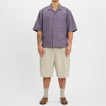 Aloha Shirt - Aubergine Cotton