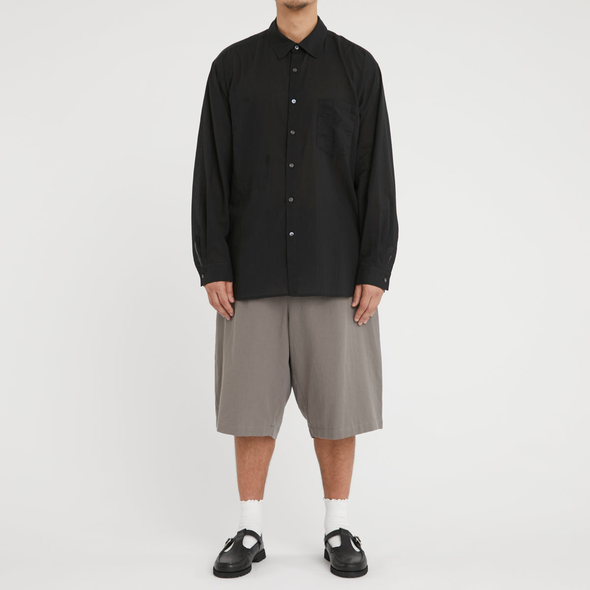Scribe Shirt - Translucent Black Cotton