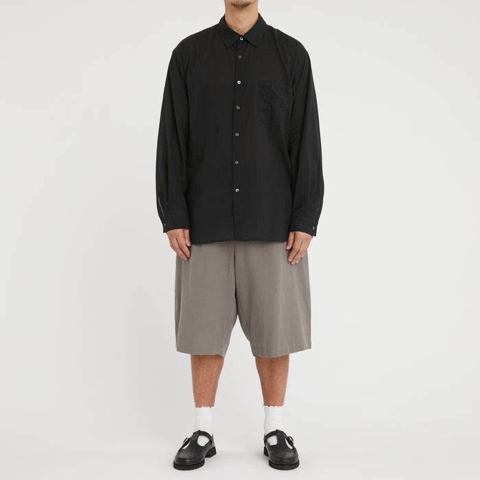 Scribe Shirt - Translucent Black Cotton