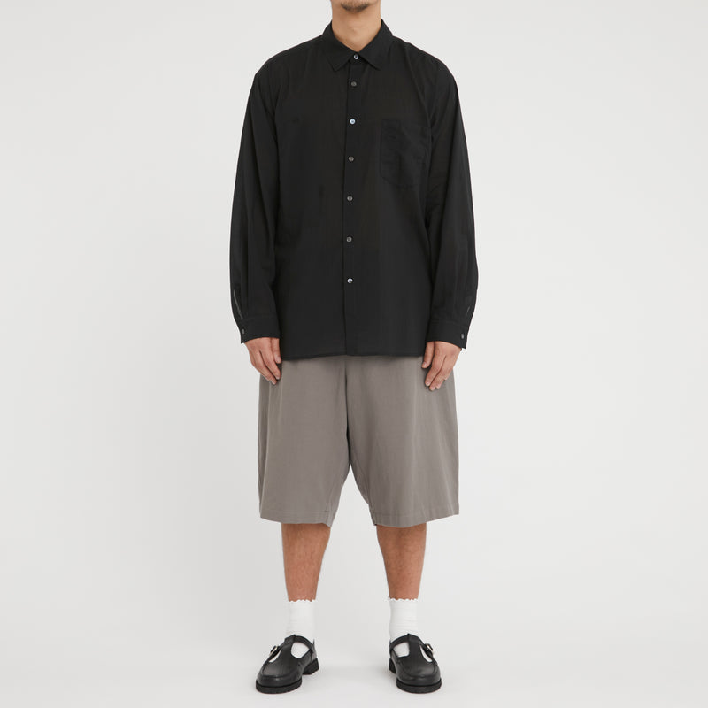 Scribe Shirt - Translucent Black Cotton