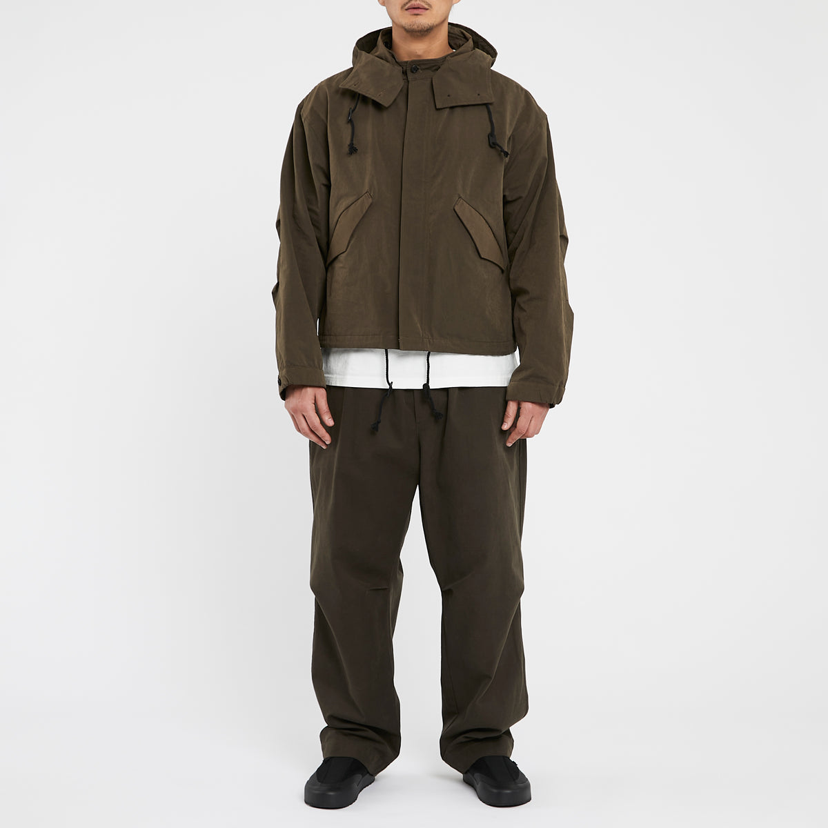 Chopped Fish Jacket - Moss Brown Cotton / Nylon WR