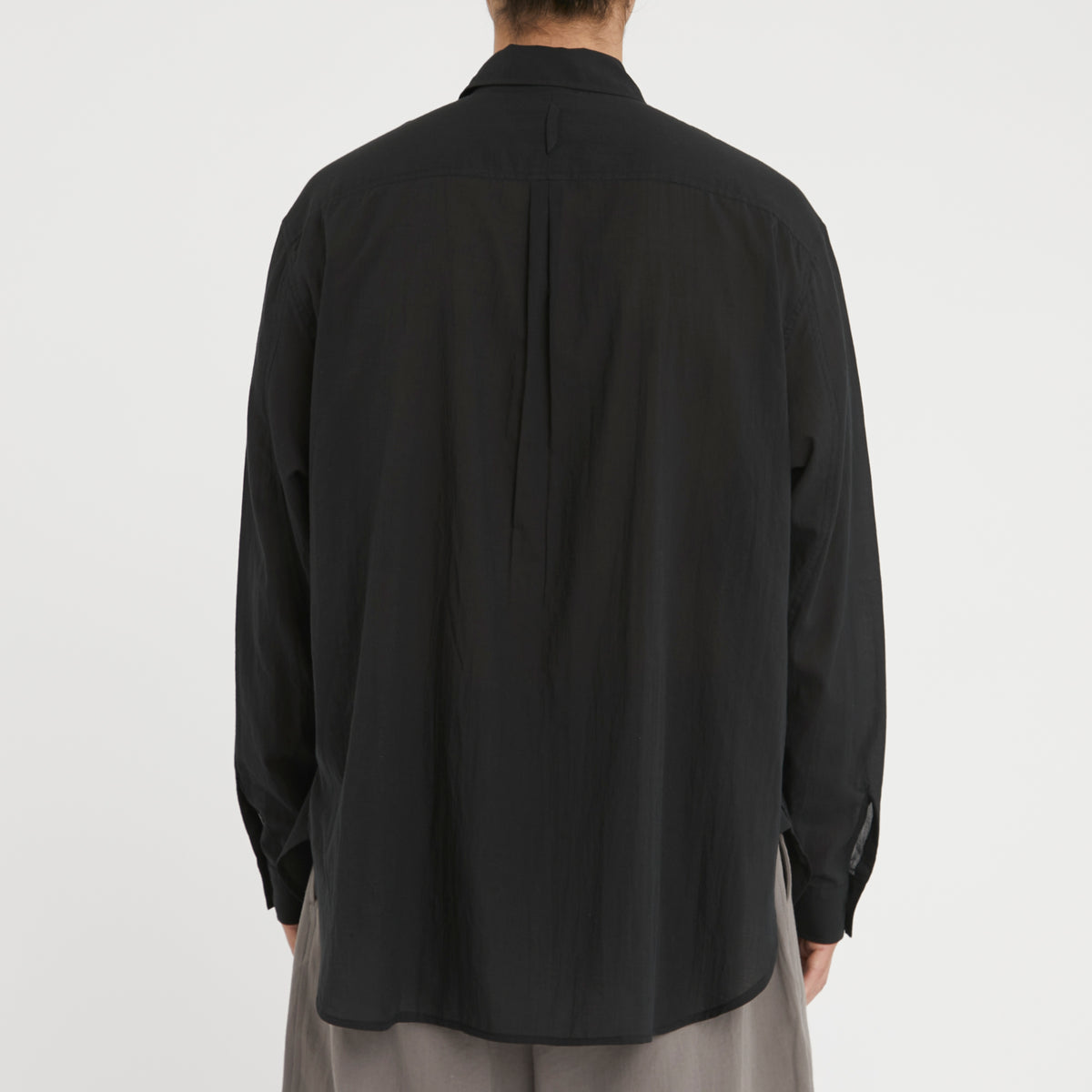 Scribe Shirt - Translucent Black Cotton