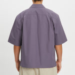 Aloha Shirt - Aubergine Cotton