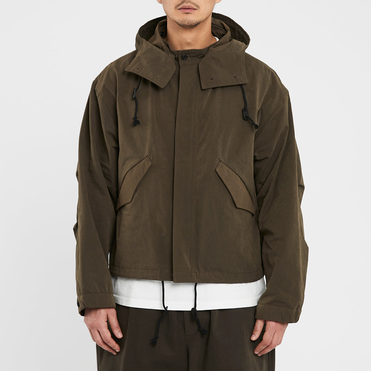 Chopped Fish Jacket - Moss Brown Cotton / Nylon WR