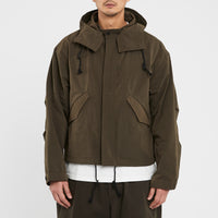 Chopped Fish Jacket - Moss Brown Cotton / Nylon WR