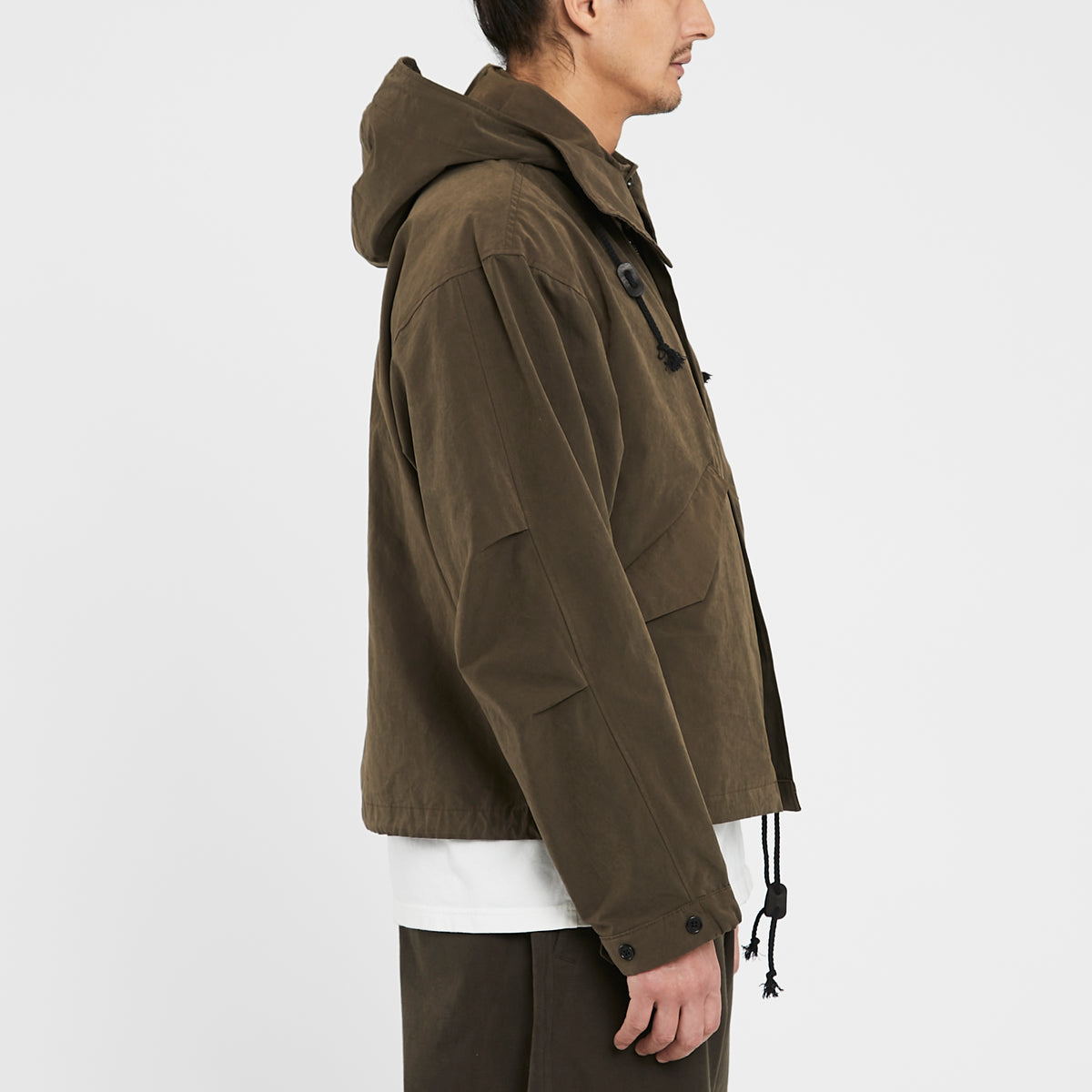 Chopped Fish Jacket - Moss Brown Cotton / Nylon WR