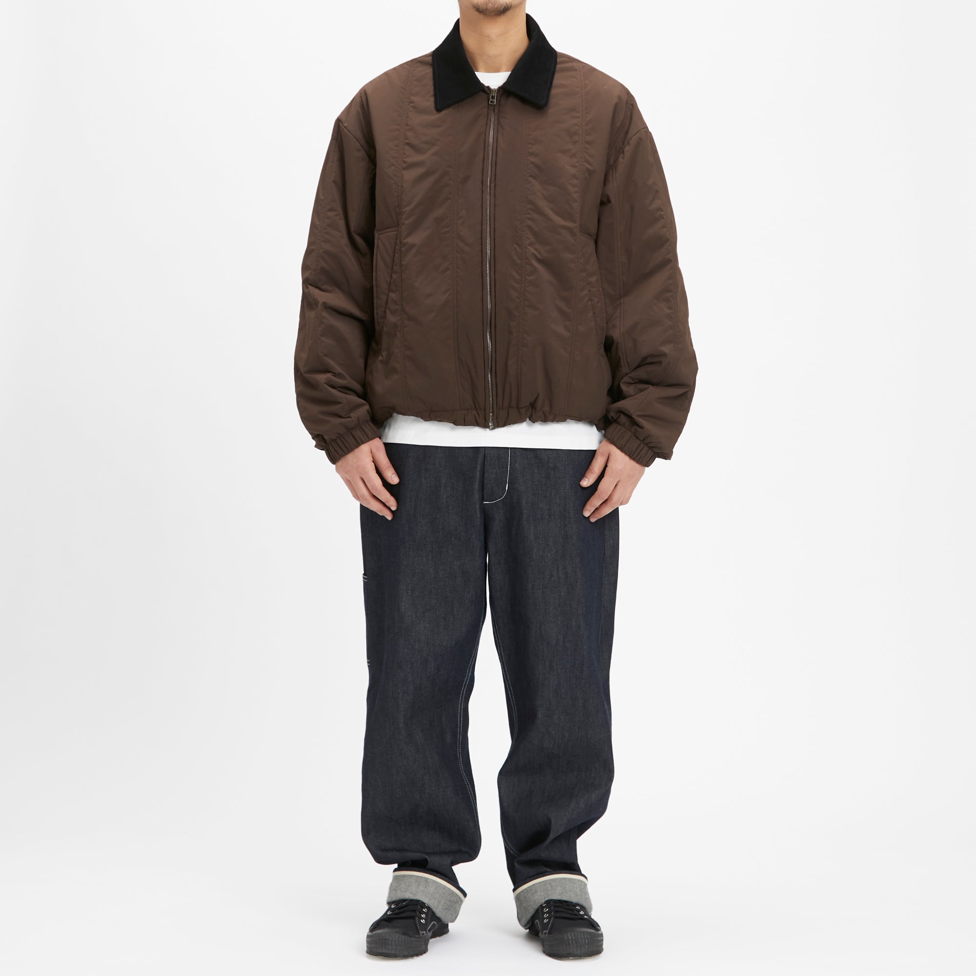 Field Jacket - Brown Quilted Recycled Nylon WR – s.k. manor hill
