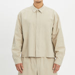 Mechanic Shirt/Jacket - Oatmeal Linen / Cotton