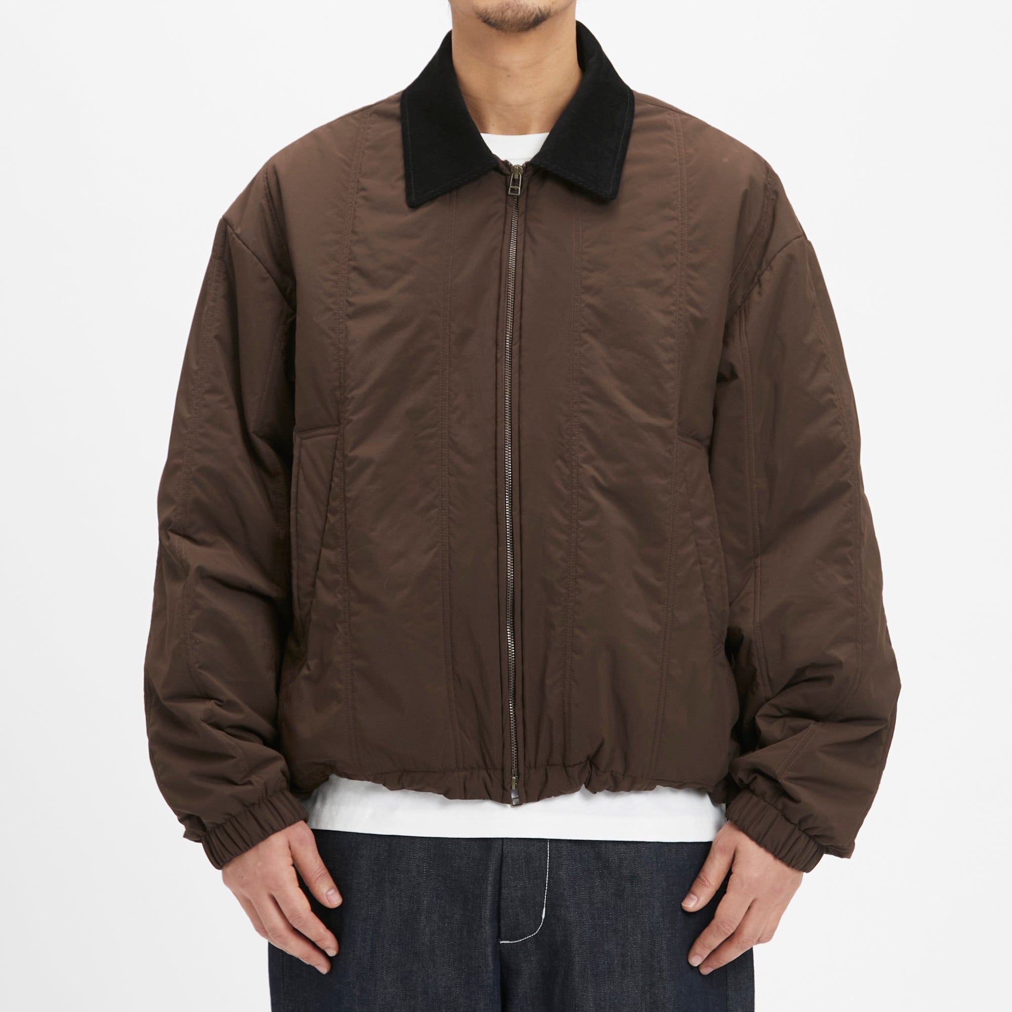 Field Jacket - Brown Quilted Recycled Nylon WR – s.k. manor hill