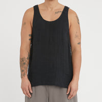 Tank Top - Black Linen