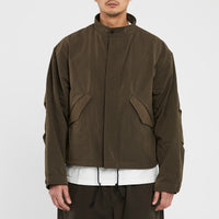 Chopped Fish Jacket - Moss Brown Cotton / Nylon WR