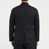 Darwin Blazer - Navy w/ Black Stripes Wool