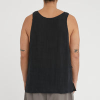 Tank Top - Black Linen