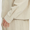 Mechanic Shirt/Jacket - Oatmeal Linen / Cotton