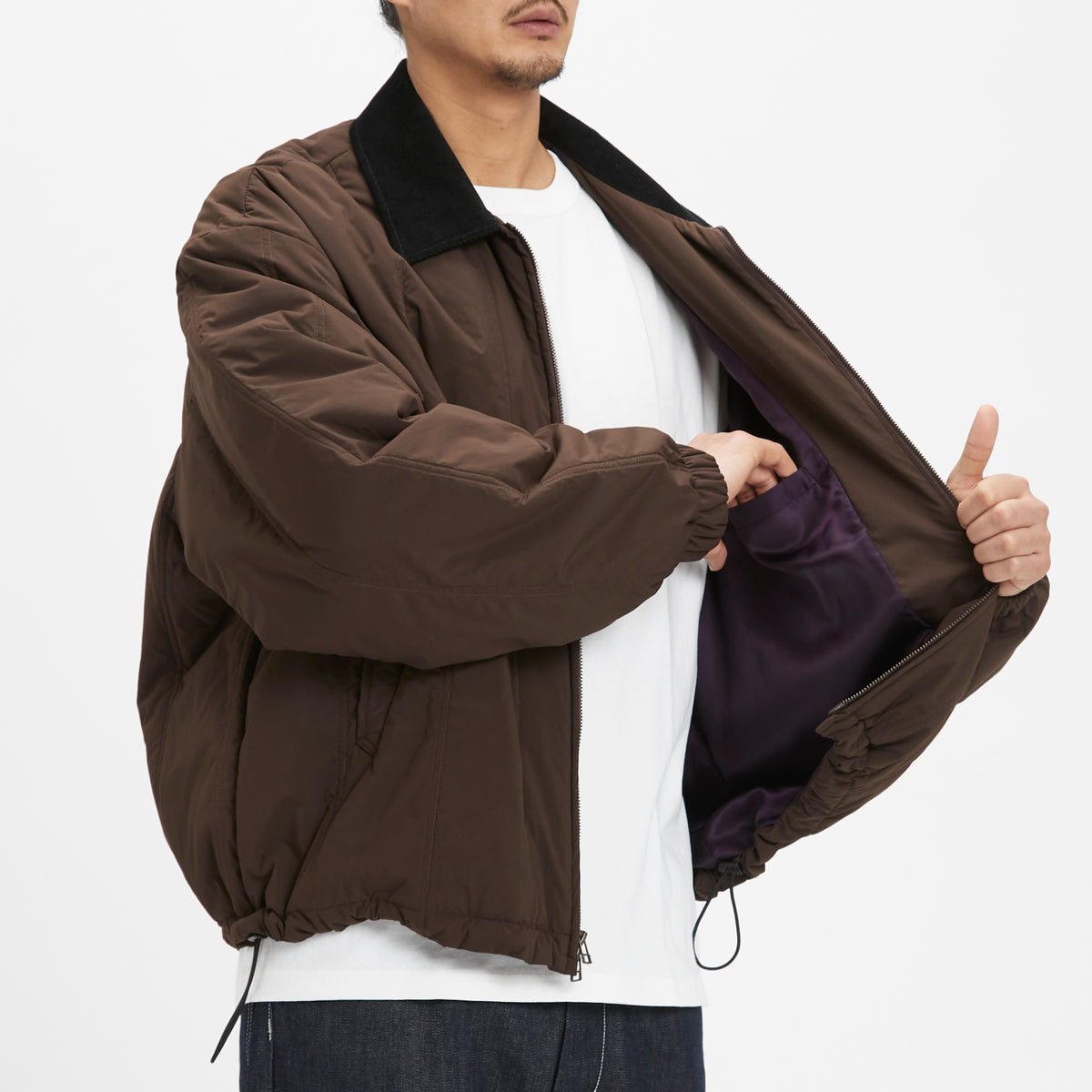 Field Jacket - Brown Quilted Recycled Nylon WR