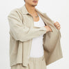 Mechanic Shirt/Jacket - Oatmeal Linen / Cotton