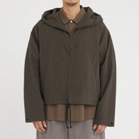 Ridge Jacket - Navy/Tan/Green Dobby Plaid Organic Cotton