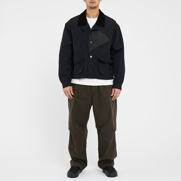 Bog Jacket - Dark Navy Organic Cotton / Recycled Nylon WR