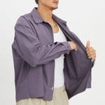 Mechanic Shirt/Jacket - Aubergine Cotton