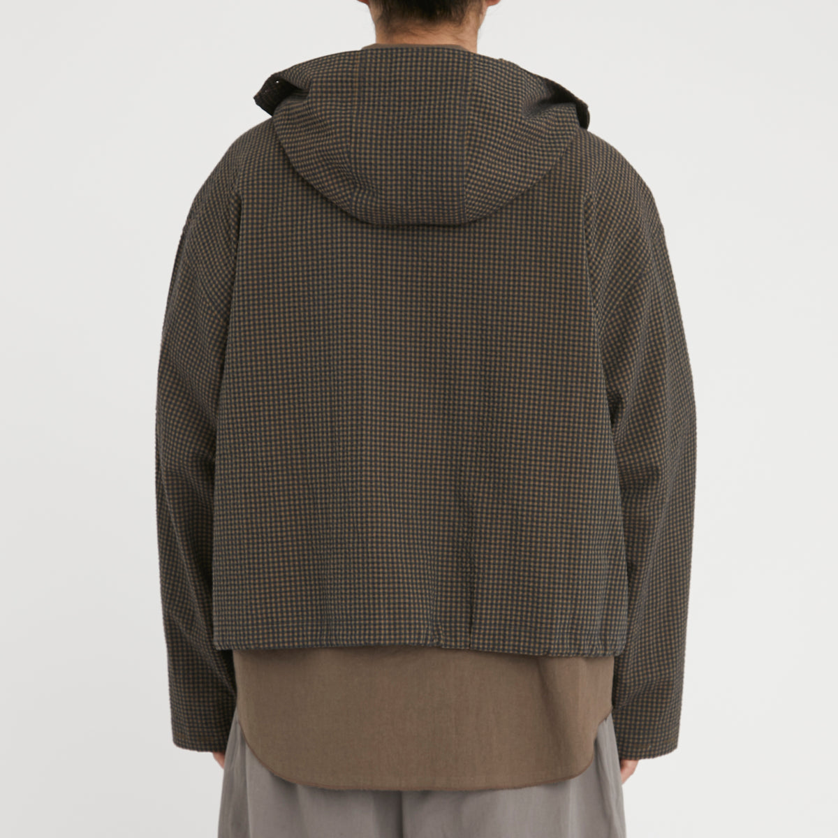 Ridge Jacket - Navy/Tan/Green Dobby Plaid Organic Cotton