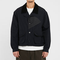Bog Jacket - Dark Navy Organic Cotton / Recycled Nylon WR