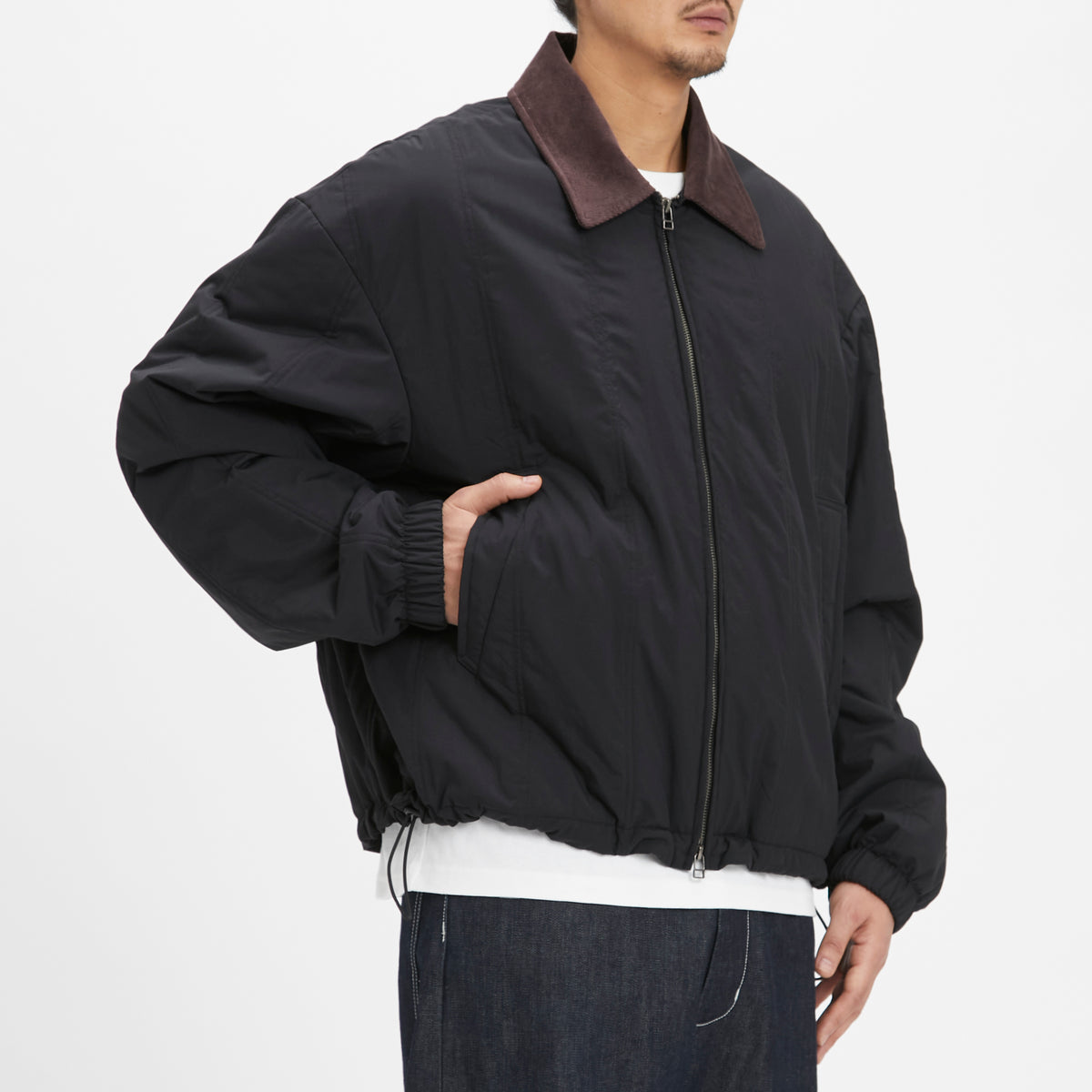 Field Jacket - Black Quilted Recycled Nylon WR