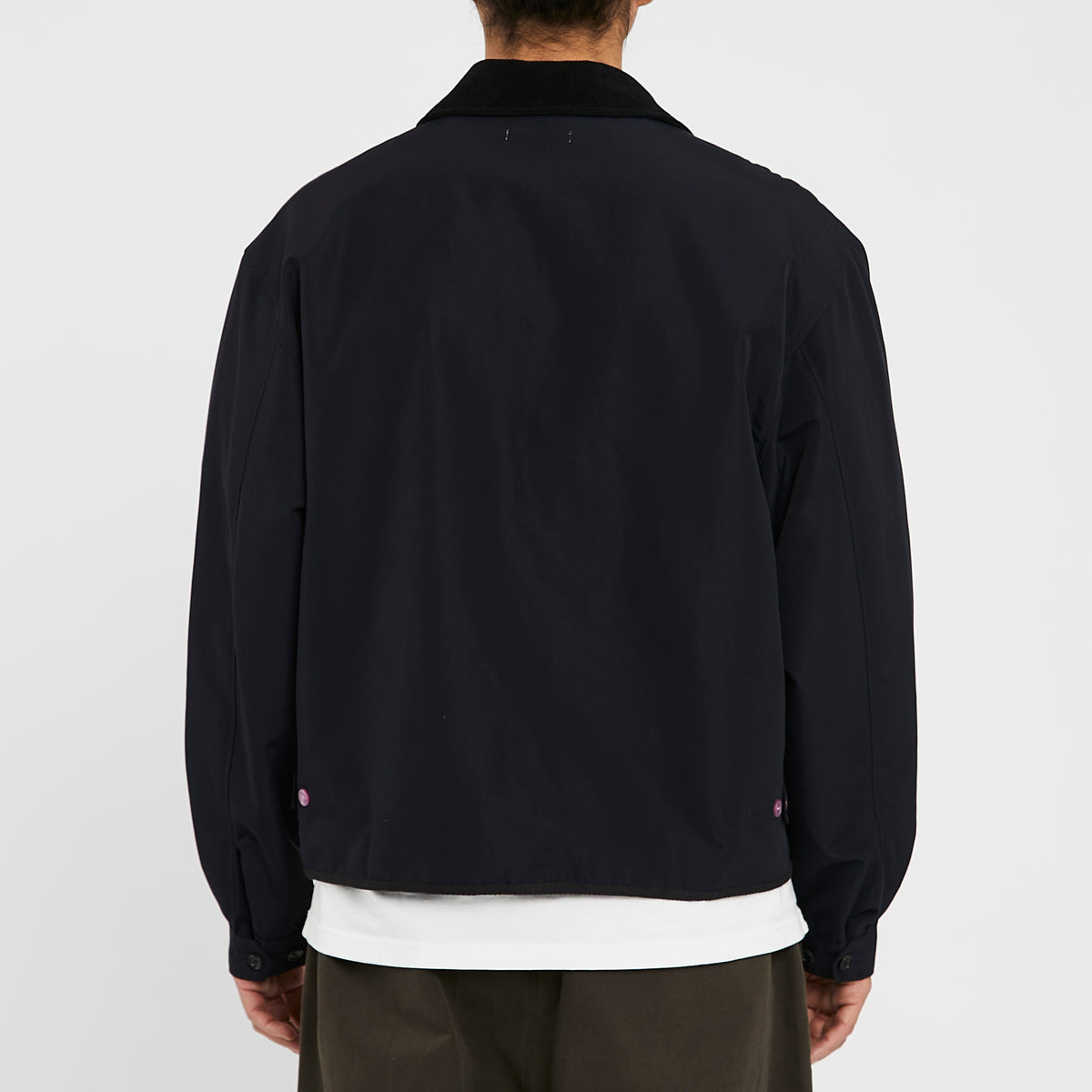 Bog Jacket - Dark Navy Organic Cotton / Recycled Nylon WR