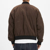 Reversible Bomber Jacket - Brown Quilted Recycled Nylon WR