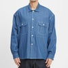 Park Shirt/Jacket - Light Blue Denim Cotton