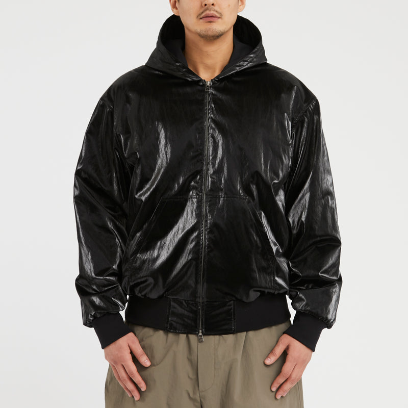 Slog Jacket - Black Rubberized Viscose/Cotton