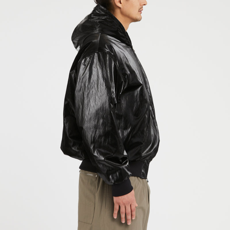 Slog Jacket - Black Rubberized Viscose/Cotton