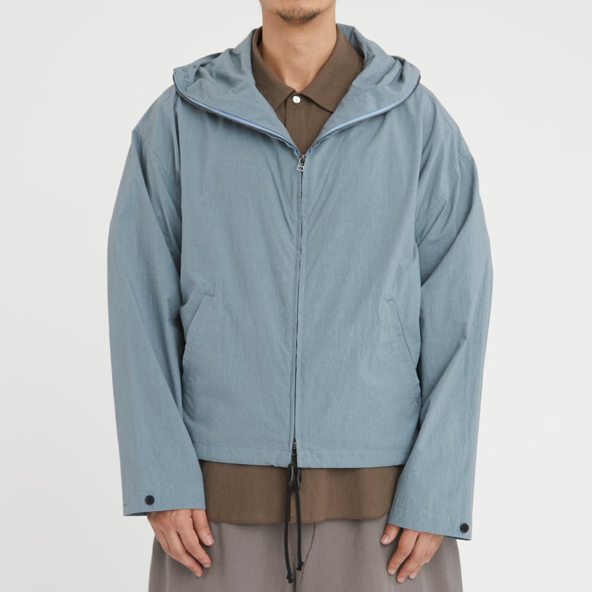 Ridge Jacket - Slate Blue Organic Cotton Ripstop