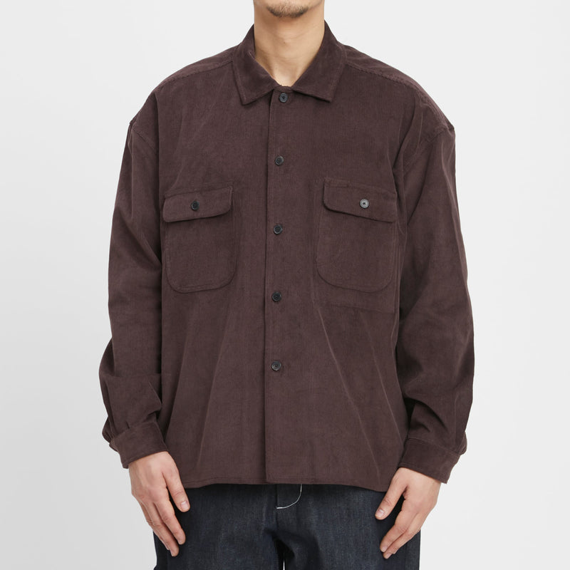 Park Shirt/Jacket - Brown Cotton Corduroy