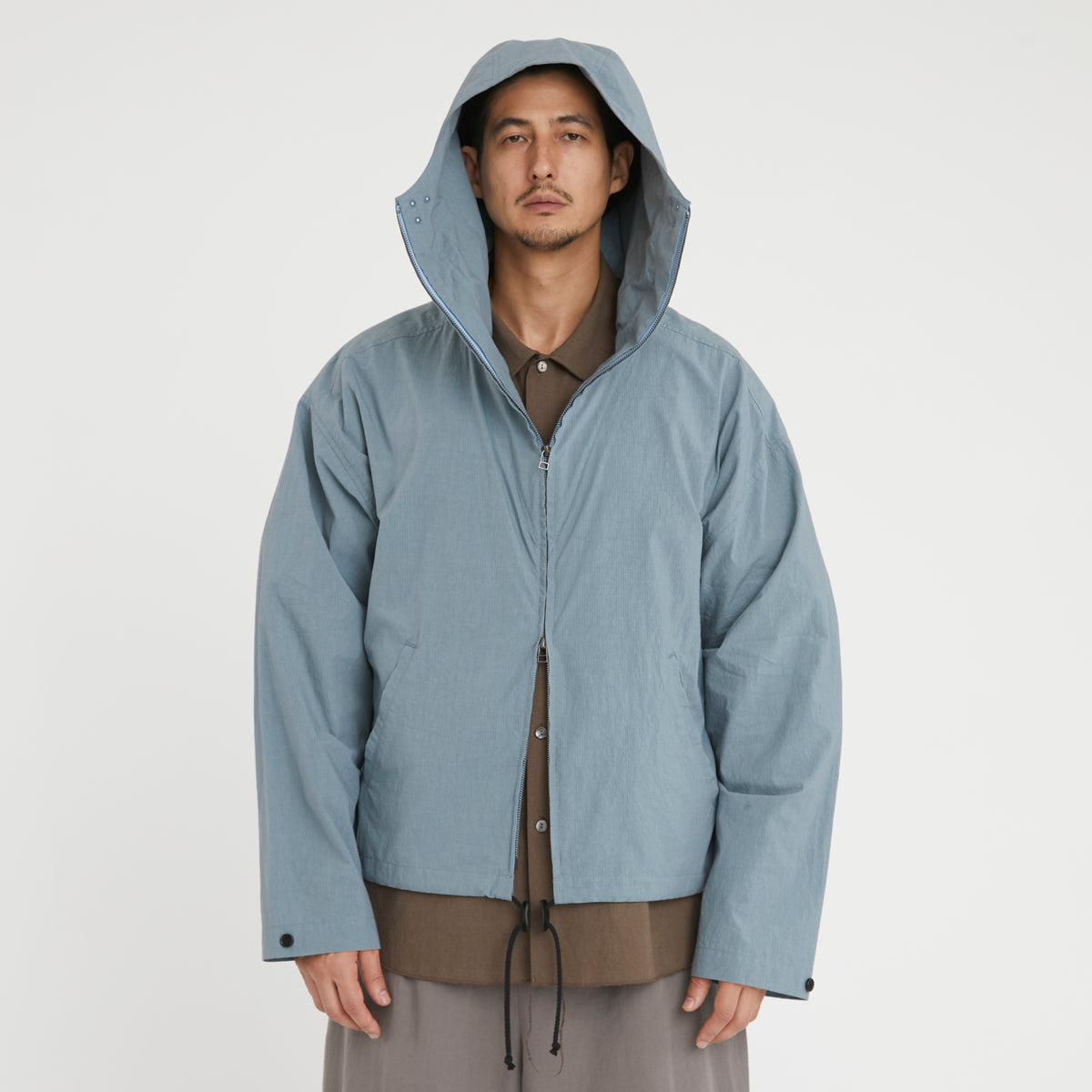 Ridge Jacket - Slate Blue Organic Cotton Ripstop