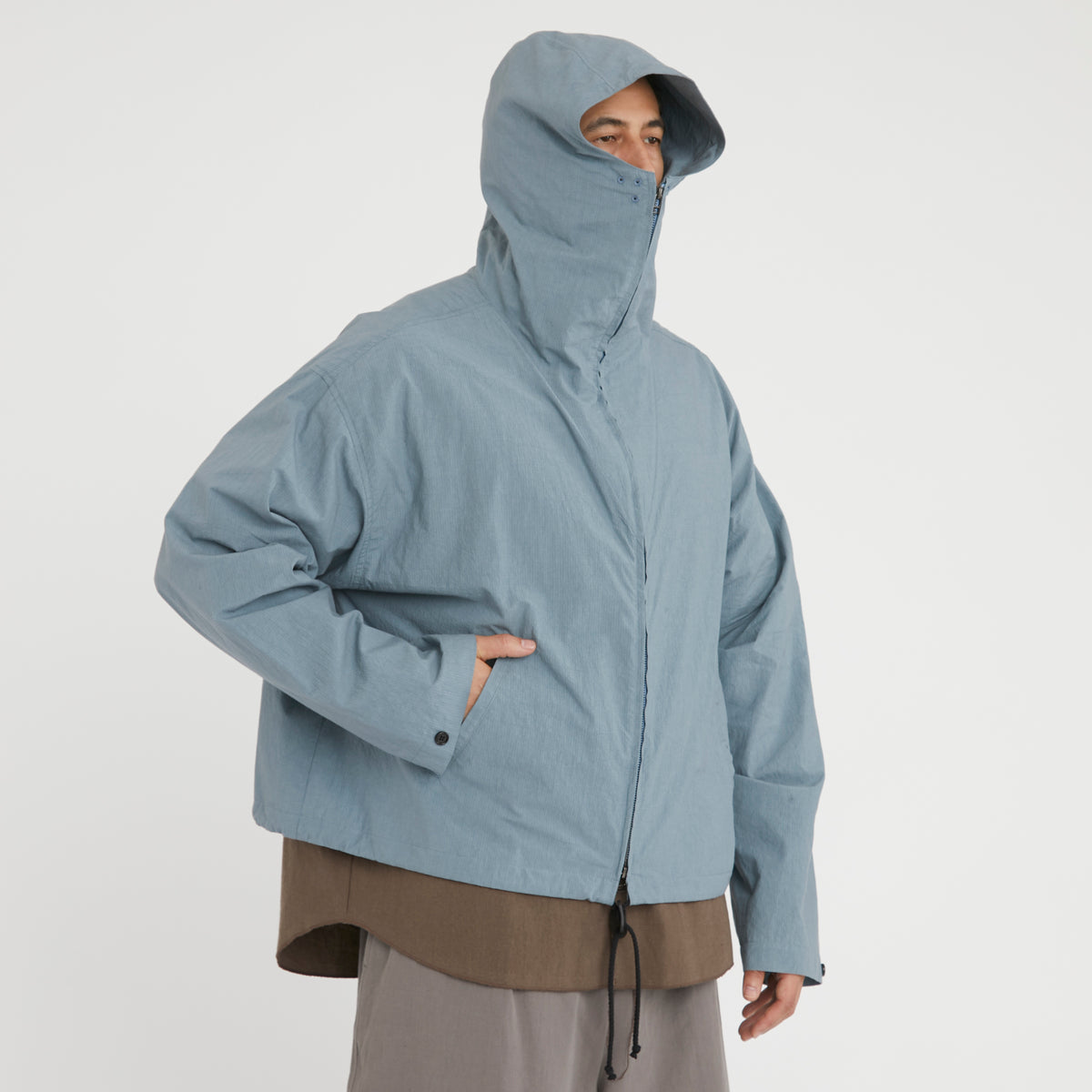 Ridge Jacket - Slate Blue Organic Cotton Ripstop