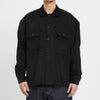 Park Shirt/Jacket - Black Cotton Corduroy