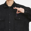 Park Shirt/Jacket - Black Cotton Corduroy