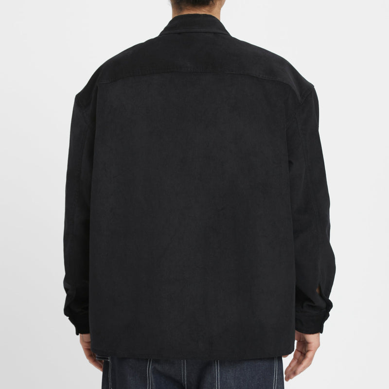 Park Shirt/Jacket - Black Cotton Corduroy