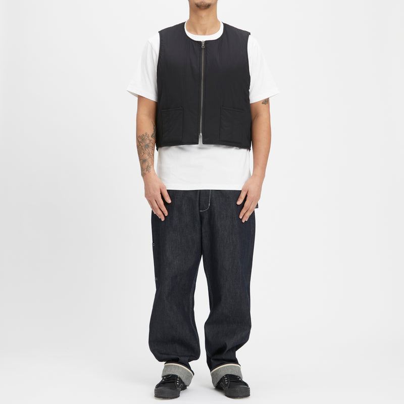 Reversible Ada Vest - Black & Brown Recycled Nylon