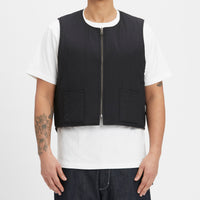 Reversible Ada Vest - Black & Brown Recycled Nylon WR