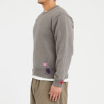 Patchwork Sweater - Grey Cotton