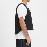 Reversible Ada Vest - Black & Brown Recycled Nylon WR