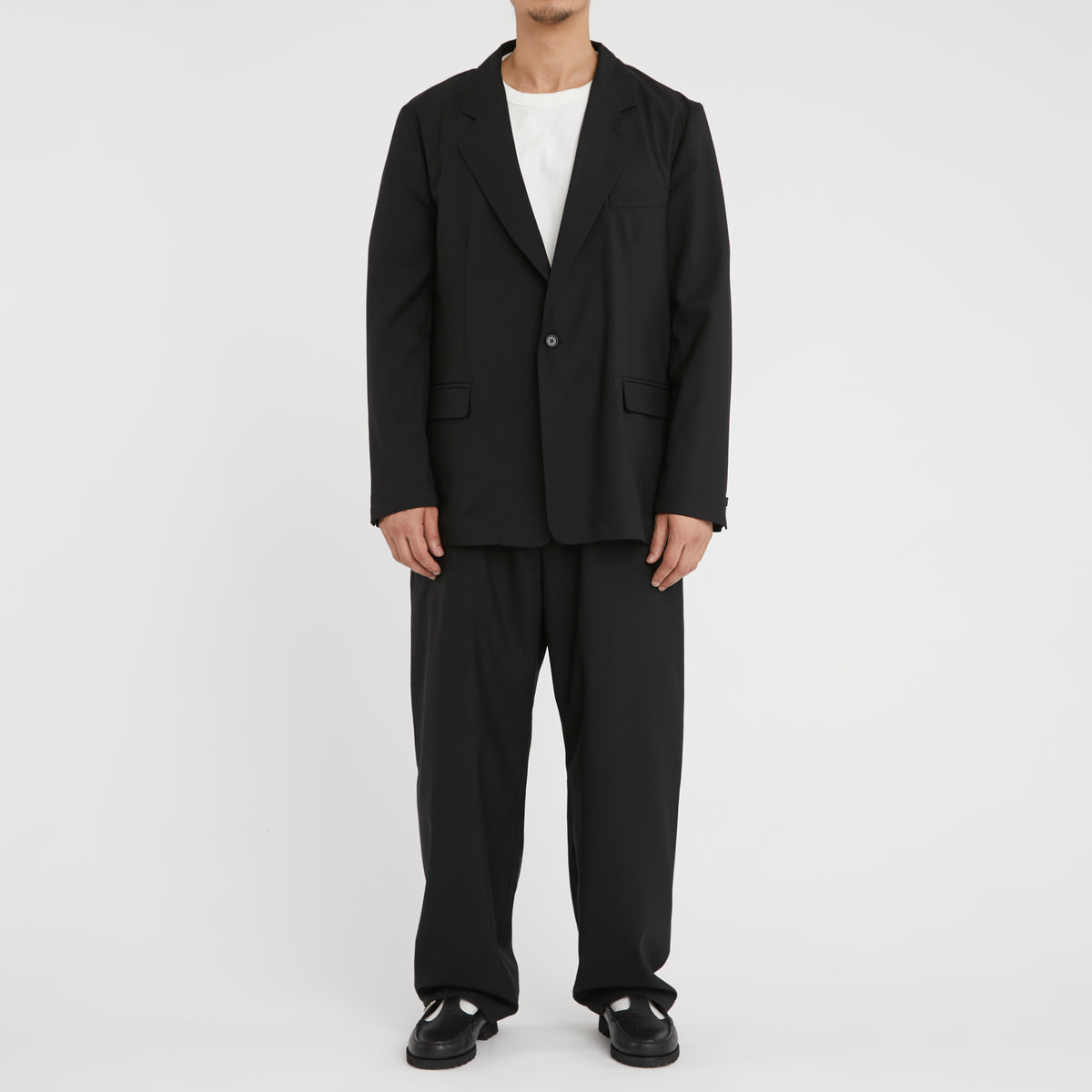 Julian Blazer - Black Tropical Wool