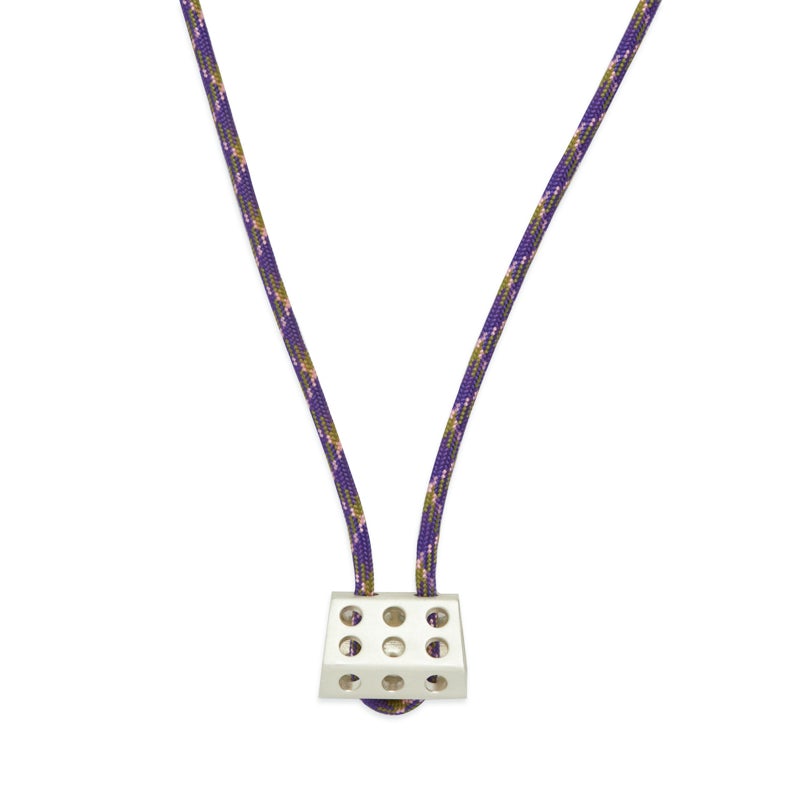 Large Hex Sterling Silver Necklace