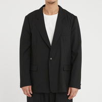 Julian Blazer - Black Tropical Wool