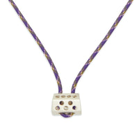 Large Hex Sterling Silver Necklace