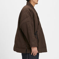 Big Folk Robe - Brown Quilted Recycled Nylon WR