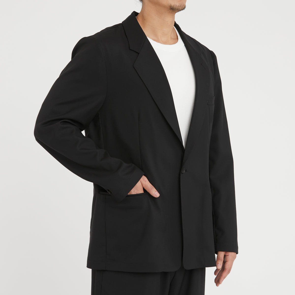 Julian Blazer - Black Tropical Wool